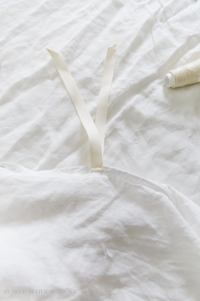 Sew Ties On A Duvet Cover When Your Duvet Cover Is Larger Than