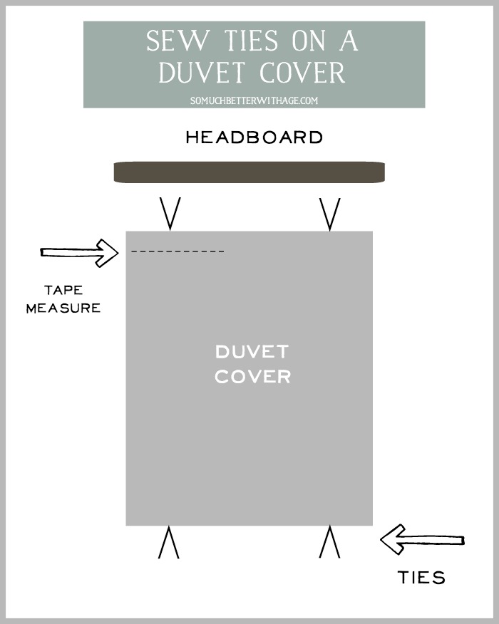 duvet cover with 8 ties