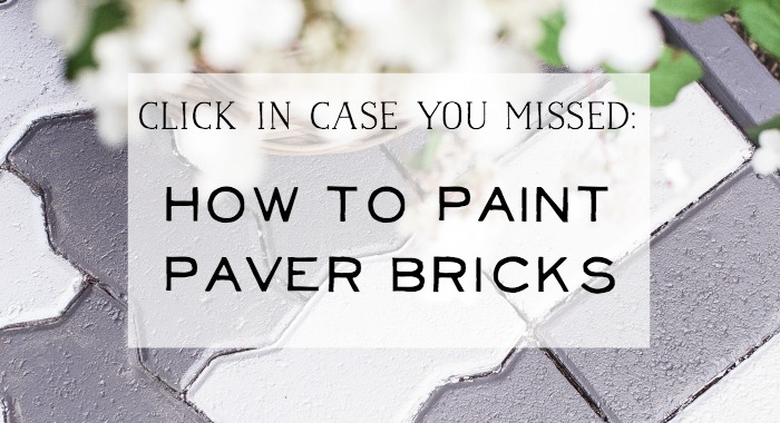 How To Paint Paver Bricks graphic.