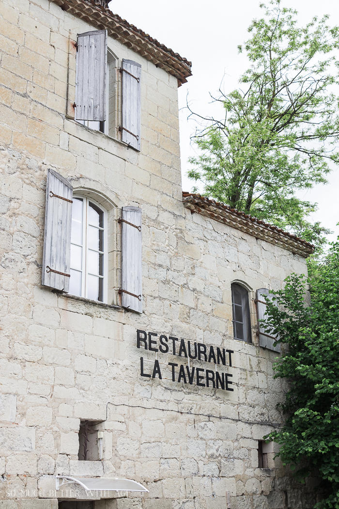 An old brick building in France.