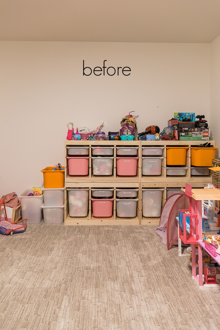 Kids' Playroom Makeover with Hot Air Balloons/before photo - So Much Better With Age