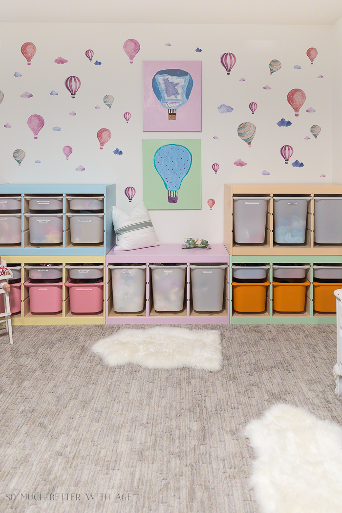 Kids’ Playroom Makeover with Hot Air Balloons