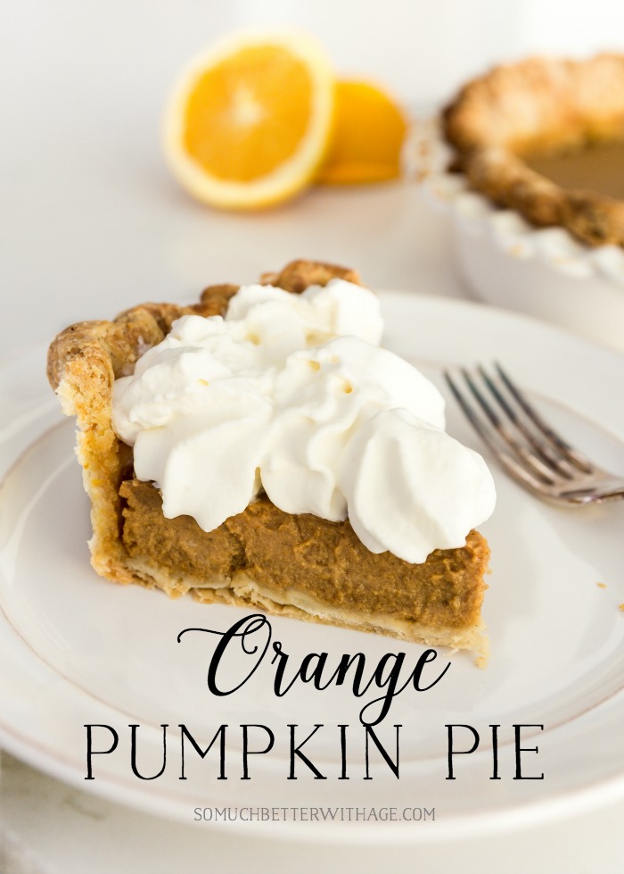 Orange Pumpkin Pie Recipe.