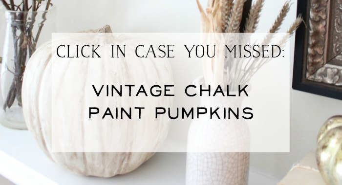 Vintage Chalk Paint Pumpkins poster.