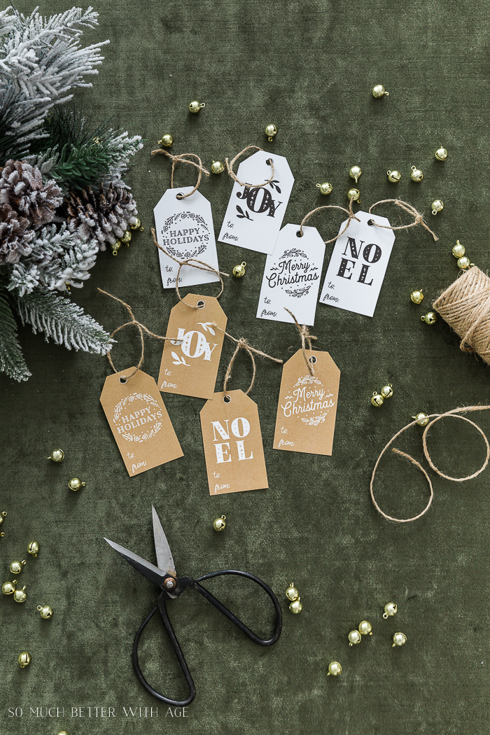 Printable gift tags - Country Design Style