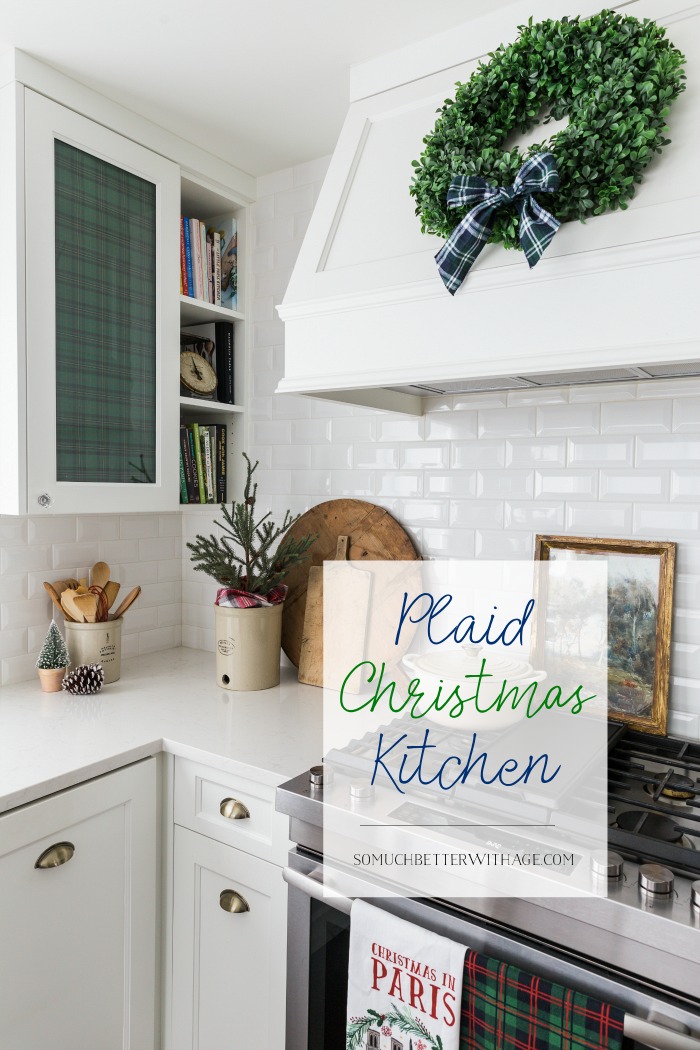 Plaid Christmas Kitchen poster.