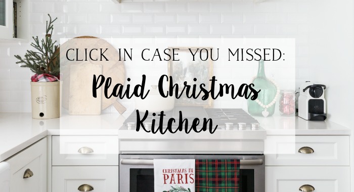 Plaid Christmas Kitchen poster.