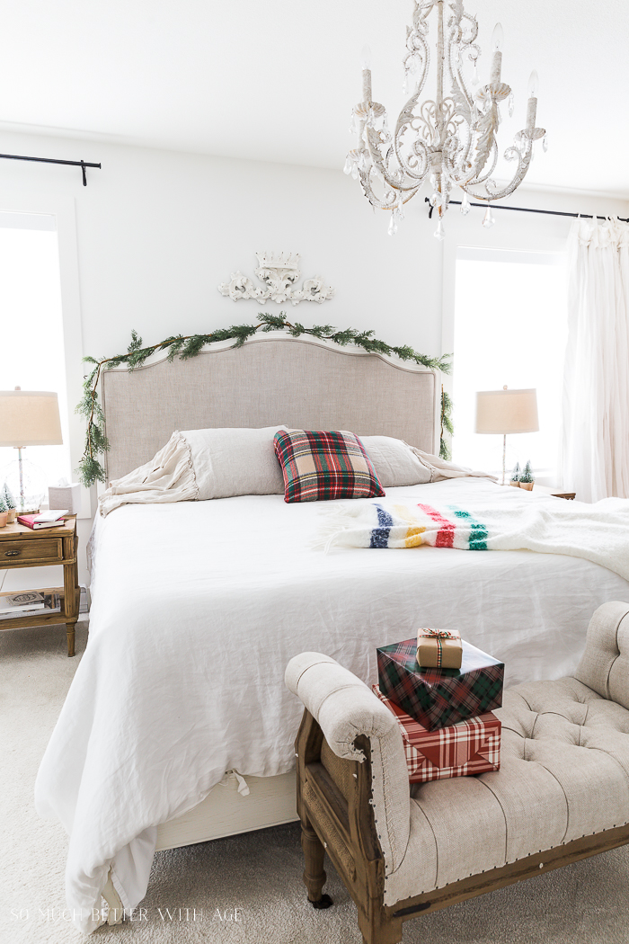 Simple Christmas Bedroom Decor + Video - So Much Better With Age