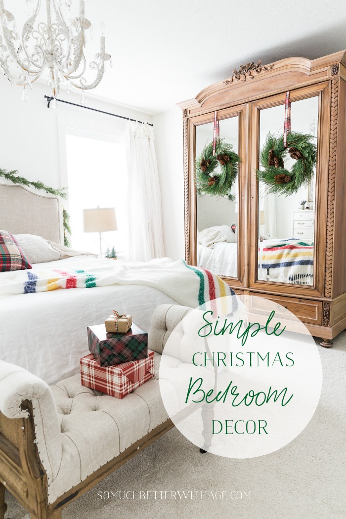 Simple Christmas Bedroom Decor graphic - So Much Better With Age 