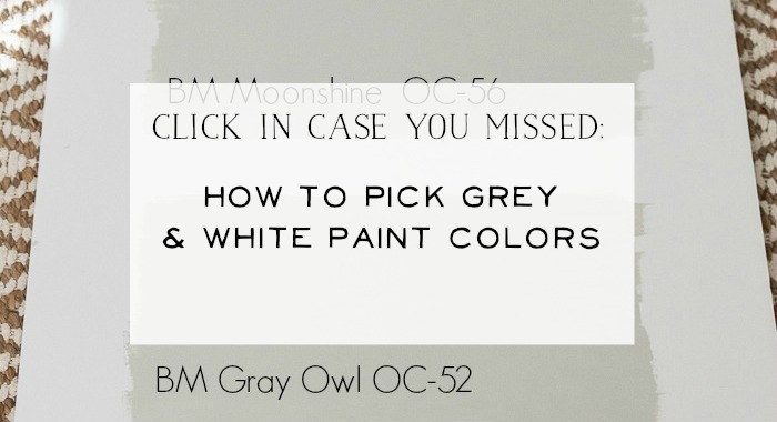 How to pick grey & white paint colors poster.