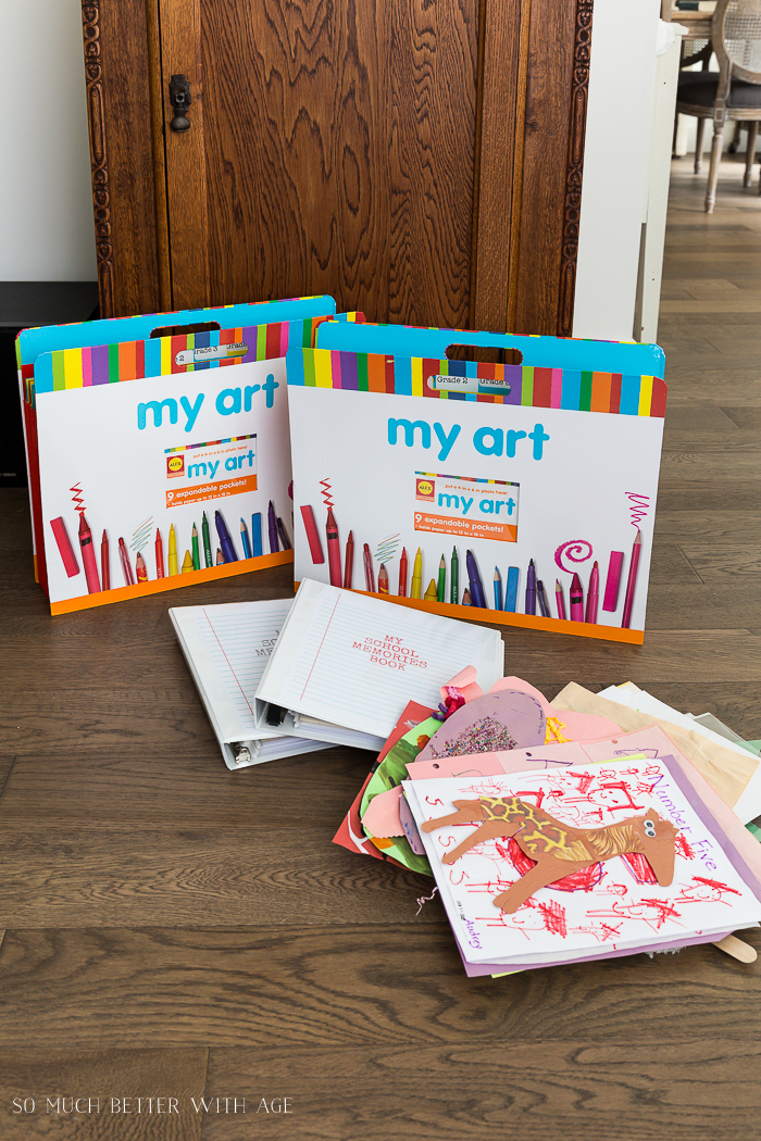 Organize Kids' Artwork - So Much Better With Age