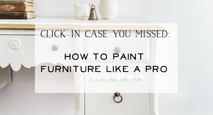 How To Paint Furniture Like A Pro poster.