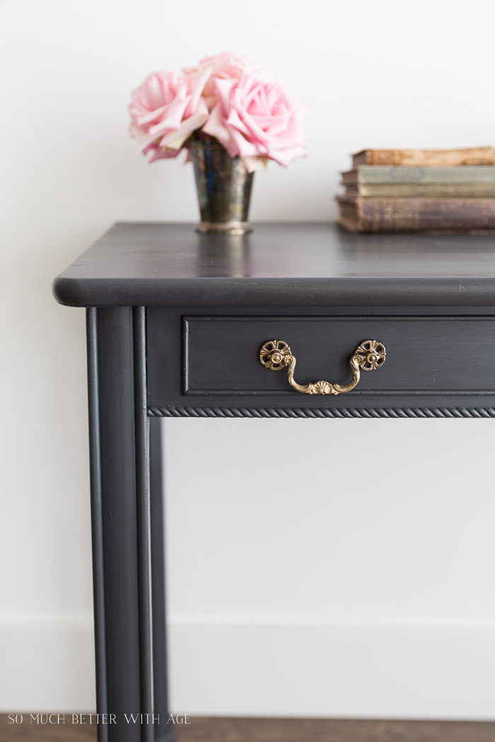 How To Use Dark Wax On Furniture, Dark Grey Chalk Paint Dresser