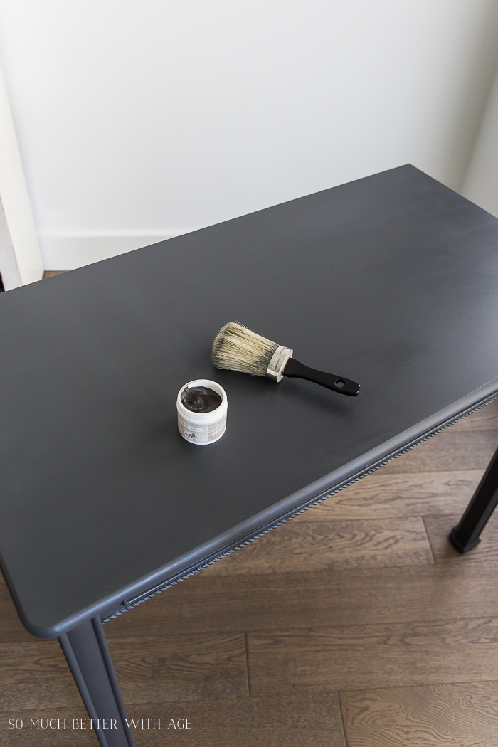 How to Add Dark Wax to a Store Bought Table - Let's Paint Furniture!