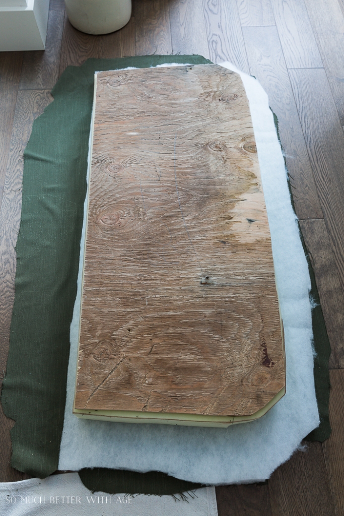 Settee Makeover How to Upholster a Bench Seat Jamie Lundstrom