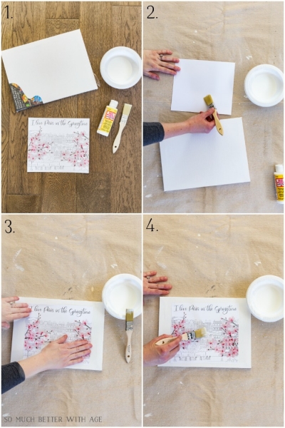 How to Make Canvas Art from Free Printables - Jamie Lundstrom