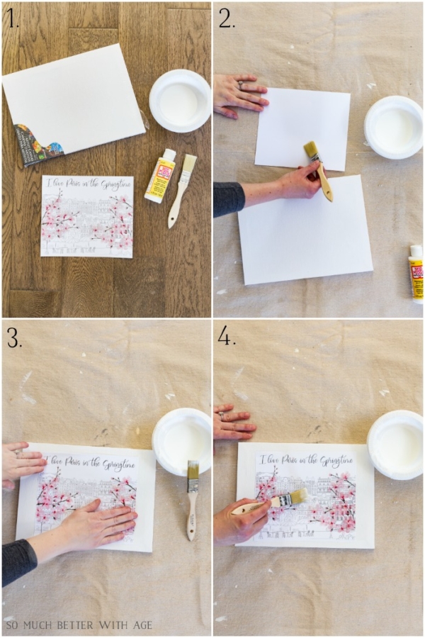 How to Make Canvas Art from Free Printables Jamie Lundstrom