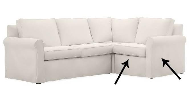 Honest Review of Pottery Barn's Slipcovers/Cameron roll arm sectional - So Much Better With Age