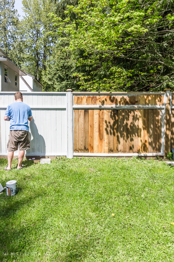 How to Prep and ReStain an Old Fence + Video Jamie Lundstrom