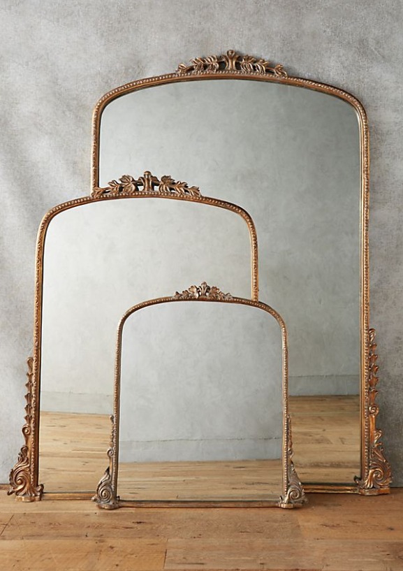 diy gold mirror frame