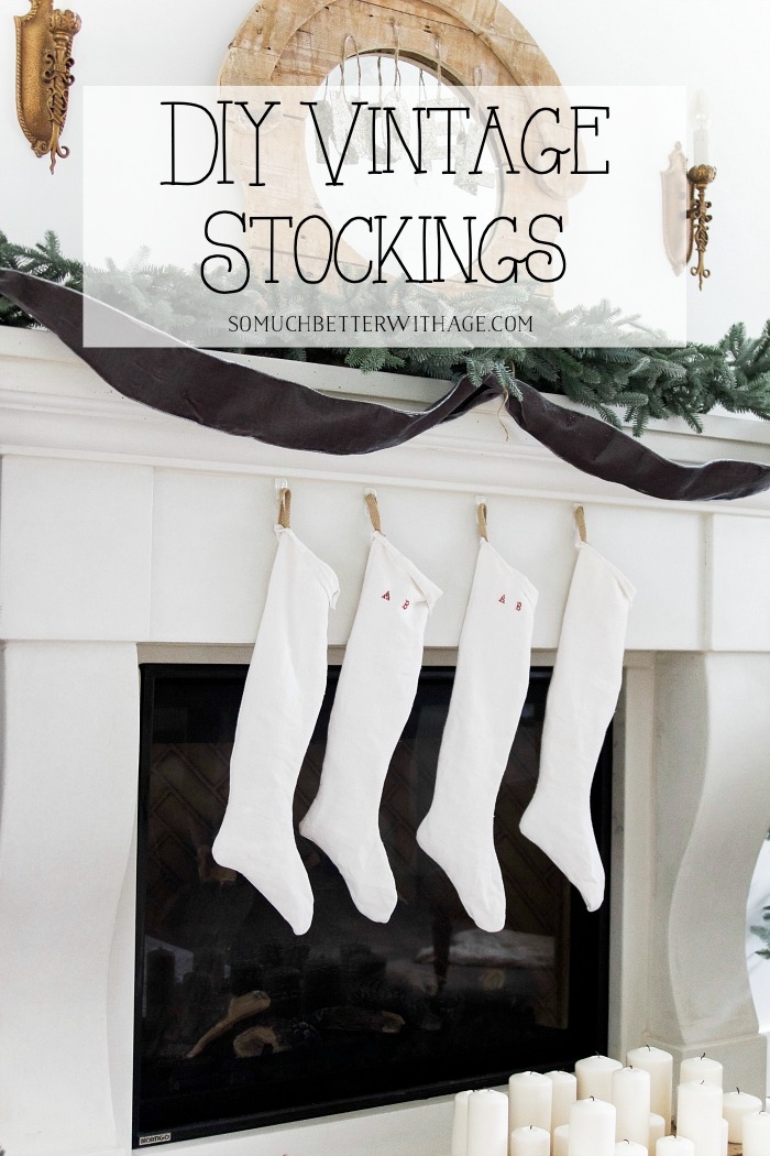 DIY Vintage Stockings graphic.