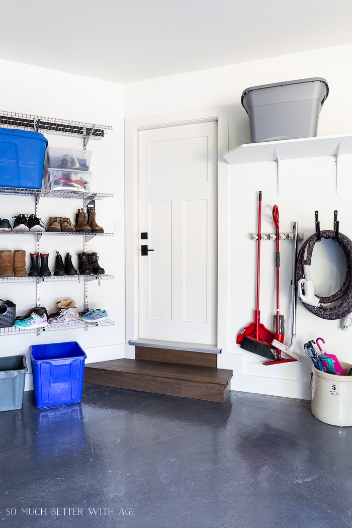 Summer project: organizing our garage with the Rubbermaid