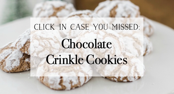 Chocolate Crinkle Cookies graphic.