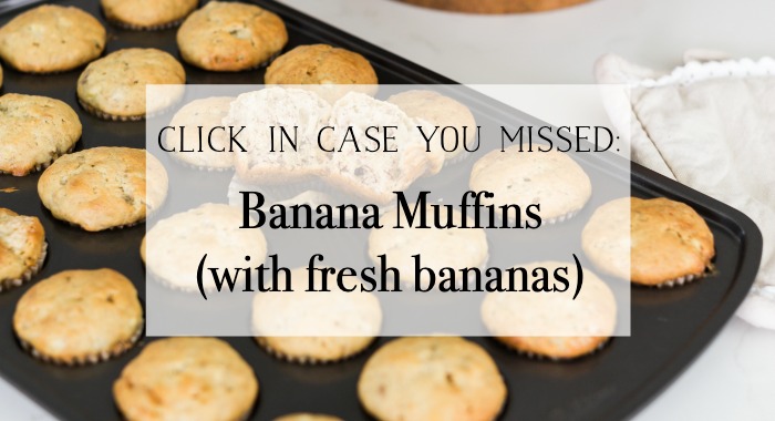 Banana Muffins With Fresh Bananas poster.