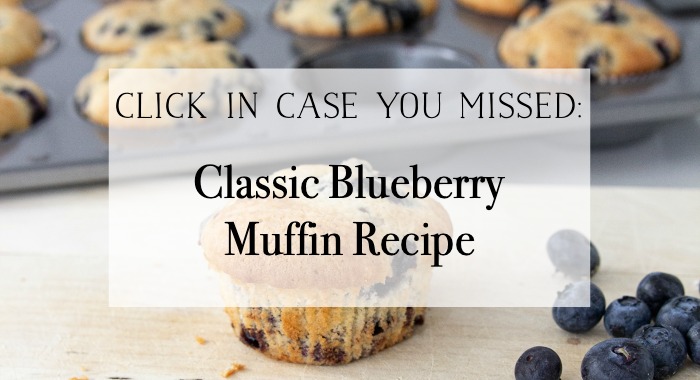 Classic Blueberry Muffin Recipe poster.