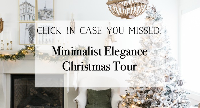Minimalist Elegance Christmas Tour graphic.