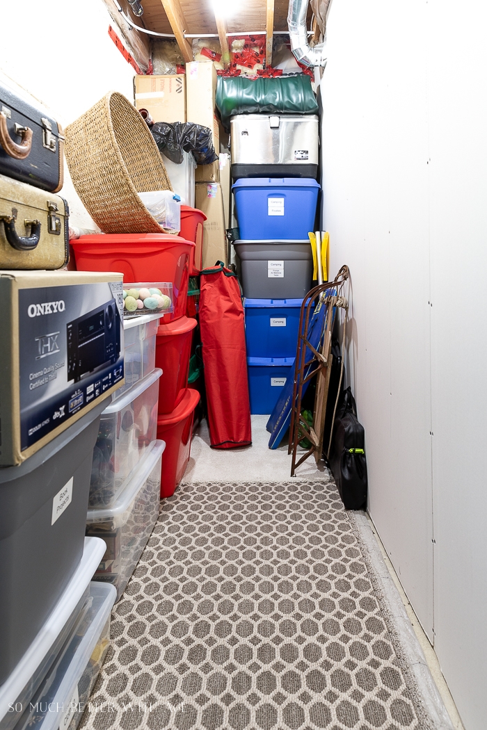 Organize Storage Bins  Declutter the Basement & Garage #shorts