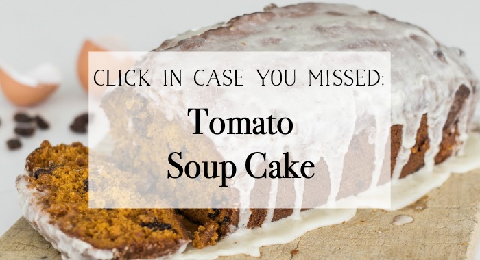 Tomato Soup Cake poster.