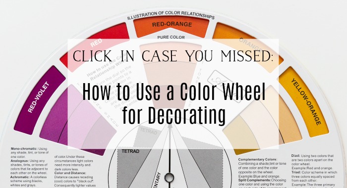 How To Use A Color Wheel For Decorating graphic.