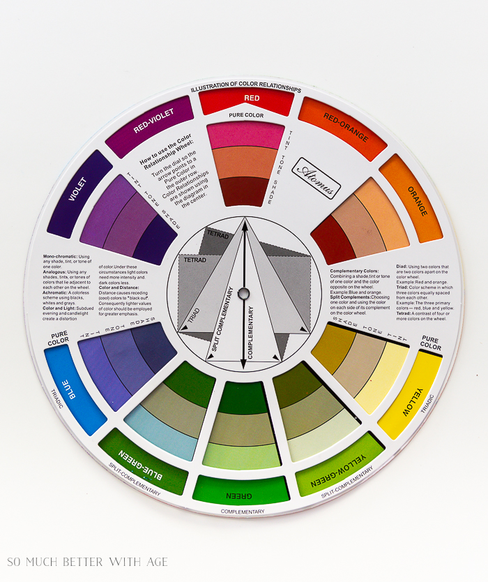 color wheel split complementary colors