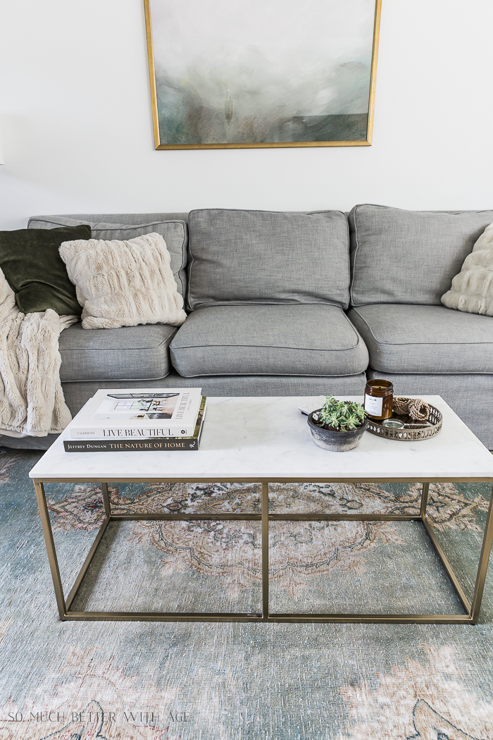 styling marble coffee table