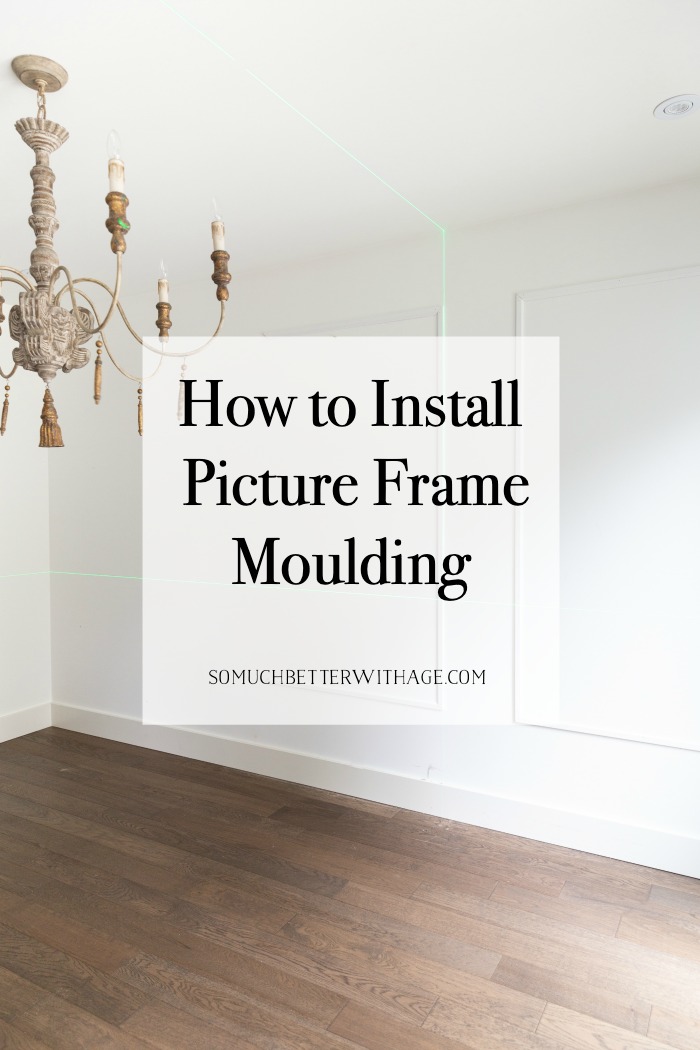 How to install picture frame moulding.