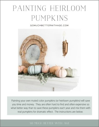 Painting Heirloom Pumpkins poster.