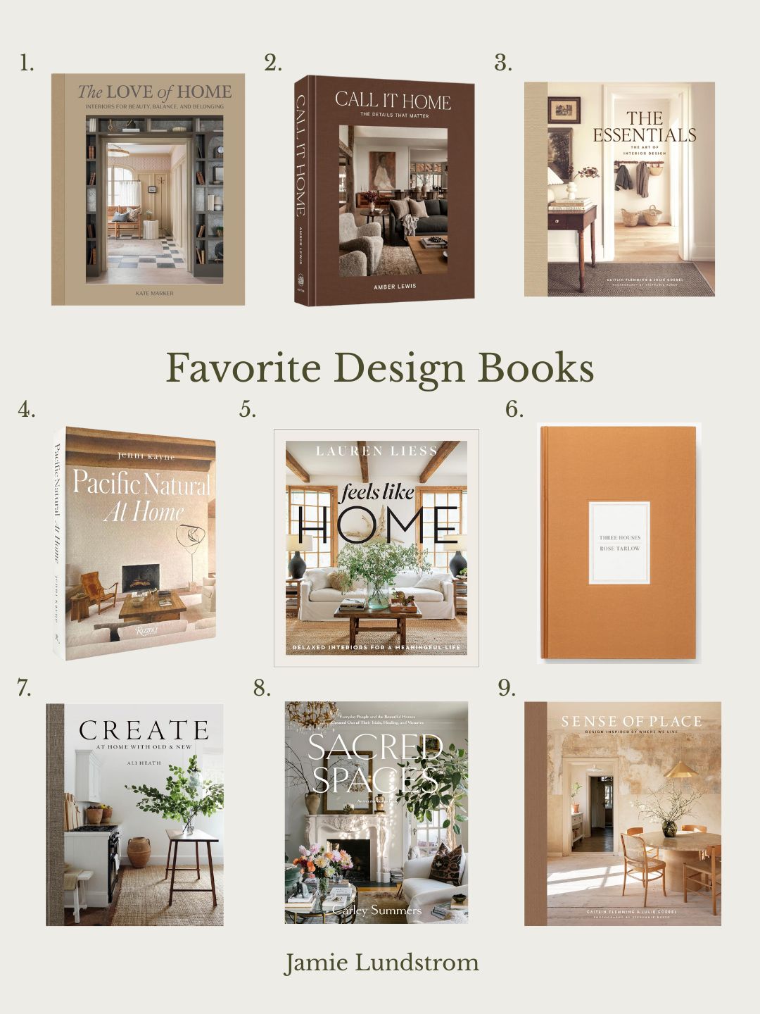 Favorite Interior Design Books