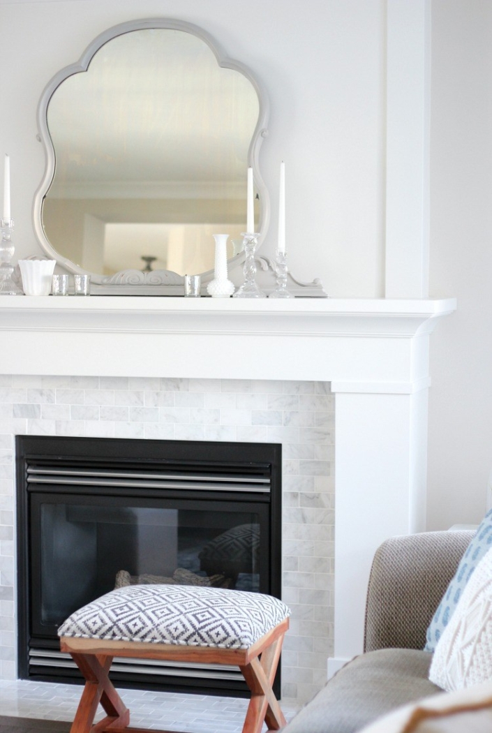 White Dove fireplace by Satori  Design for Living. 