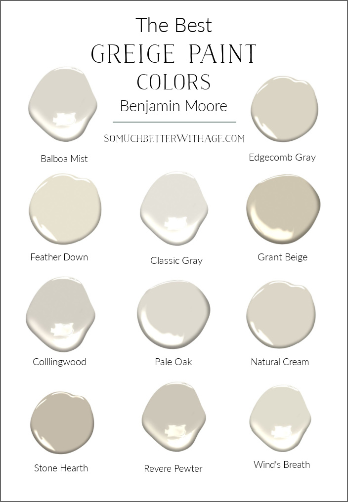 The Best Greige Paint Colors From Benjamin Moore So Much Better With Age