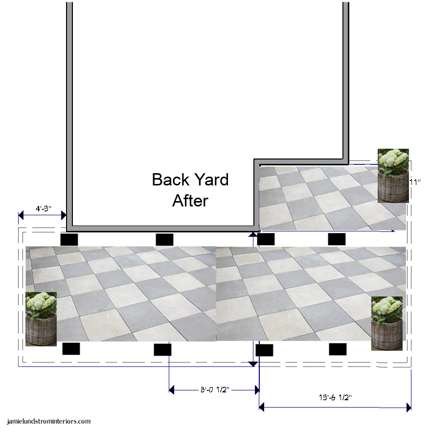 Back yard patio plans. 