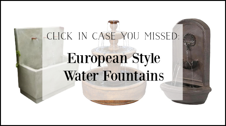 European Style Water Fountains graphic.