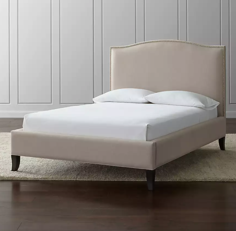 Colette upholstered bed by Crate & Barrel. 