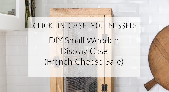 DIY Small Wooden Display Case poster.