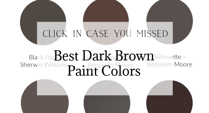 The best brown paint colors 