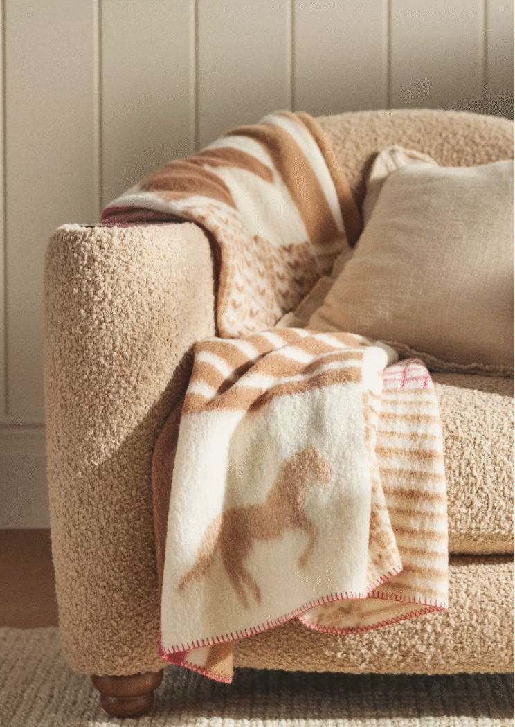 Wool fall horse blanket.